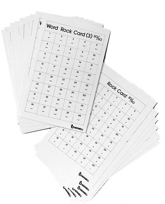 Accommodative Rock Cards