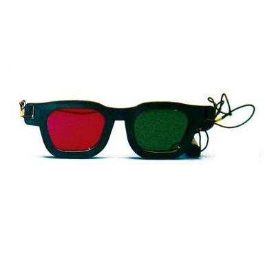 UIW Red/Green Glasses with Elastic
