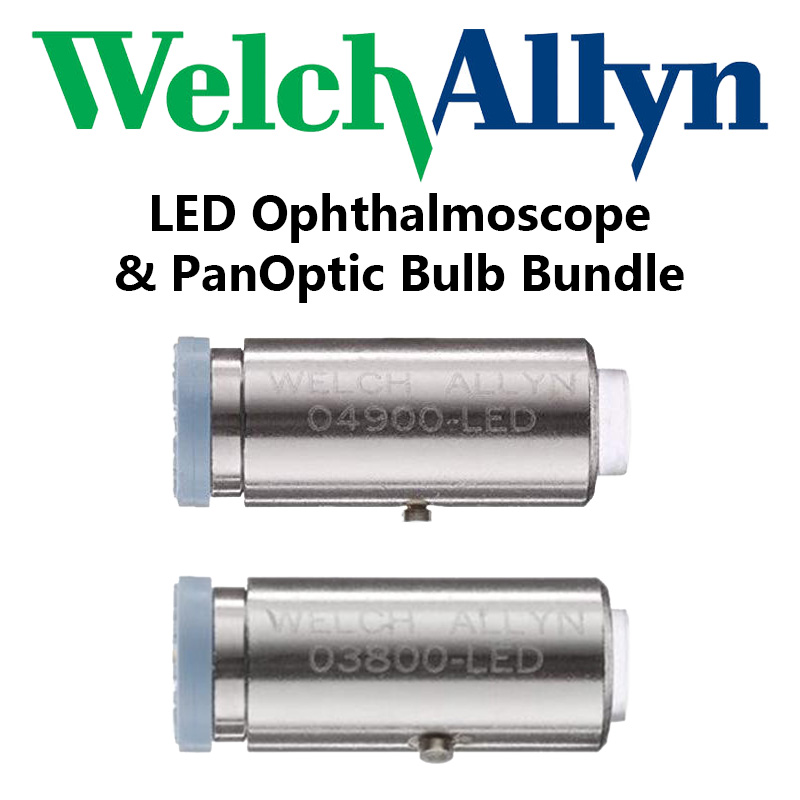 Welch Allyn LED Ophthalmoscope Bulb & LED PanOptic Bulb Bundle