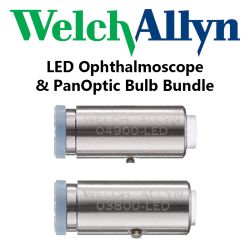 Welch Allyn LED Ophthalmoscope Bulb & LED PanOptic Bulb Bundle