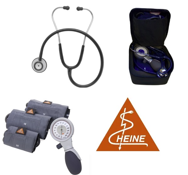 Heine G5 Family Practice Kit, Heine 3.2 Stethoscope and Sphyg/Steth Combination Carrying Case