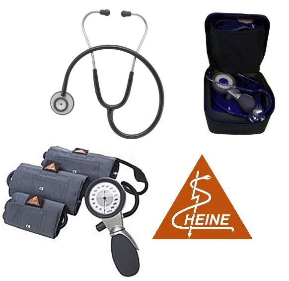 Heine G7 Family Practice Kit, Heine 3.2 Stethoscope and Sphyg/Steth Combination Carrying Case