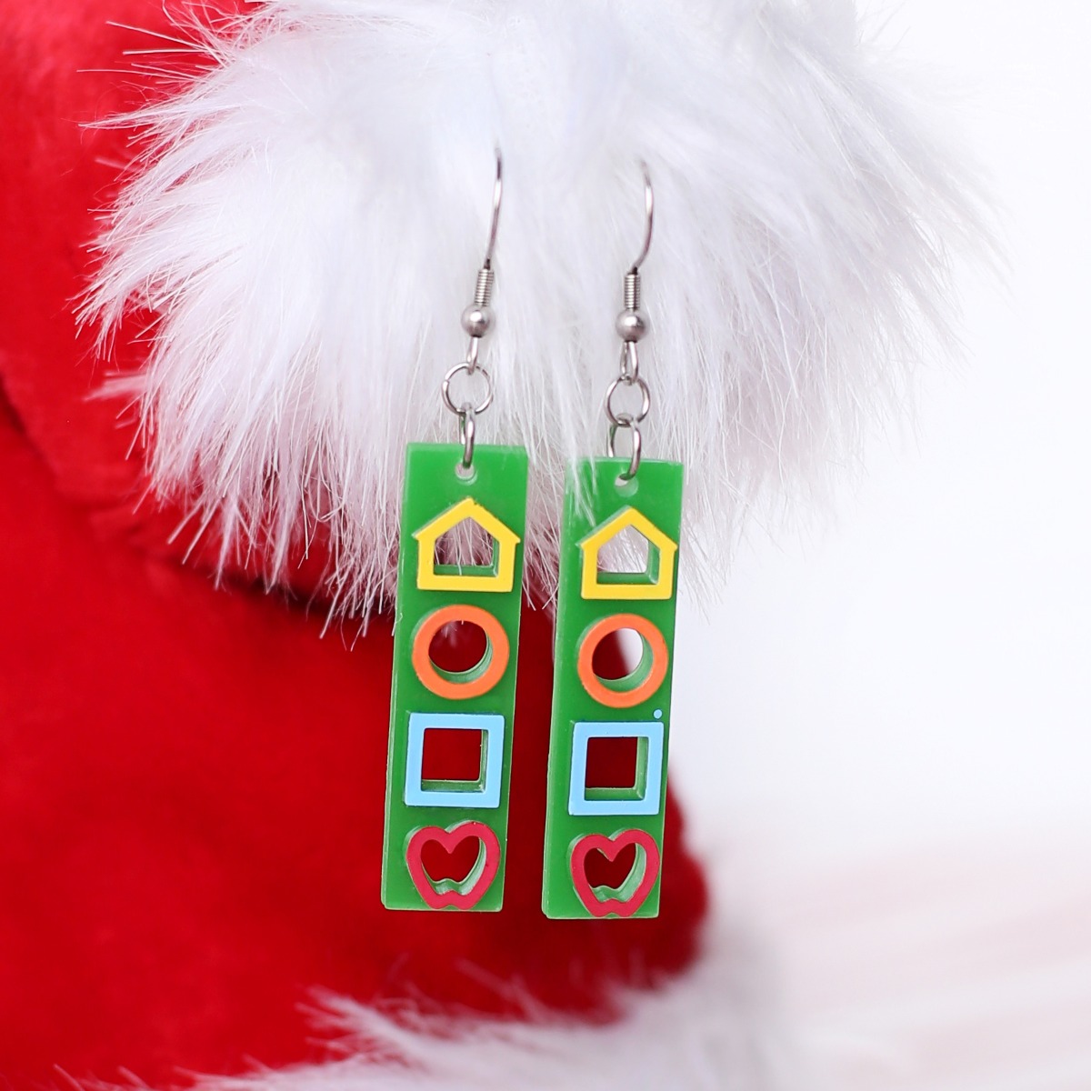 Vertical LEA SYMBOLS Earrings